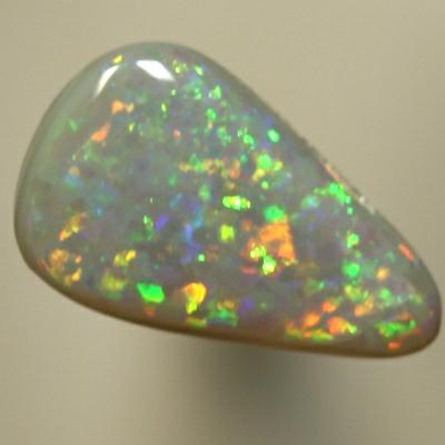 SOLID SEMI BLACK OPAL Sparkles of red, orange, green and blue